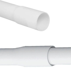 Rura Elektroinstalacyjna Kielichowana 37mm Sztywna 2mb Biała AKS Zielonka