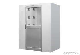 Śluza powietrzna, stal nierdzewna, wym. zew. 1400x1000x2180mm (szer. x gł. x wys.)