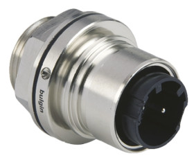 Złącze wielostykowe przemysłowe 2-pinowe Montaż przedni Wtyczka Bulgin