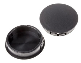 Zaślepka, Czarny Niegwintowany, Nylon 66, Zaślepianie, 44.5mm 49.7mm RS PRO