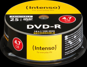 4801154 Intenso DVD-R 4.7 GB, 25 discs, printable