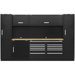 Sealey APMSCOMBO7W Premier&#x2122; Storage System with Pressed Wood Worktop 3.55m