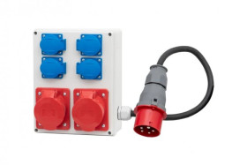 Rozdzielnica R-240 - gniazda 2x32A 5p, 4x230V, przewód OPD 5x4 - 1,5m