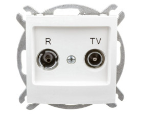 IMPRESJA Gniazdo antenowe RTV końcowe 2,5-3dB ecru GPA-YK/m/27