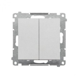 Simon 55 Przycisk poczwórny (moduł) 10 AXm, 250 V~, szybkozłącza Aluminium mat TP4.01/143