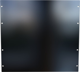 Blind plate, aluminum, (H) 445 mm, 10 U, black, PBPA19017BK2