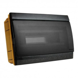 Rozdzielnica podtynkowa 12 modułowa IP40 czarna 970.12.N M-L 1039