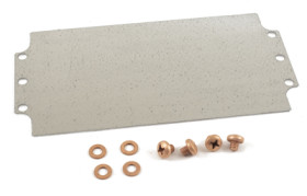 Mounting plate, steel, (L x W x H) 207 x 106 x 2 mm, gray, for 1590Z150, 1590Z150PL