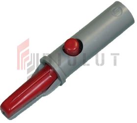 Krokodylek bezp. gn. 4mm AK 10-R 60V=/30V~ 6A