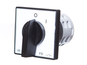 Wyłącznik krzywkowy 0-1 (zero jeden) Łuk E25-12 25A IP65 z płyką przednią 952501 ELEKTROMET