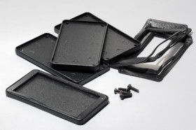 Aluminum RF enclosure, (L x W x H) 120 x 59 x 31 mm, natural, IP54, 1457C1201E