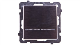 Sonata Łącznik Kontrolny Z Podświetleniem Stal Inox Łp-12Rms/M/37