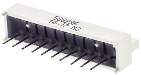 Wyświetlacz diodowy LED 5-segmentowy 2,4 mcd, Zielony Kingbright 568 nm