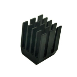 9x9x12mm Extruded Aluminum Heat Sink - Black - Cooling Radiator
