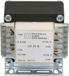 Isolating transformer, 10 VA, 115 V/115 V, 0.044 A/0.044 A, 05351 A
