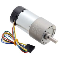 100:1 24V 37Dx73L - silnik z metalową przekładnią i enkoderem 64 CPR