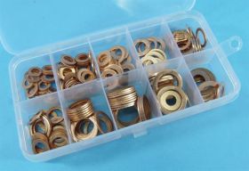 ZESTAW PODKŁADEK MIEDZIANYCH 200szt