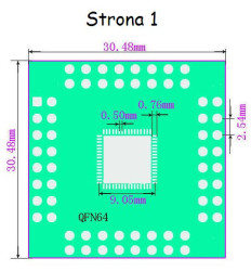 Adapter QFN56 QFN64 0.5mm - DIP