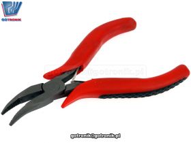 Szczypce mini 120mm wygiÄte SILVER SV42304