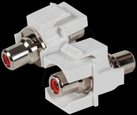 EB494 Keystone Adapter Cinch,white jack/jack