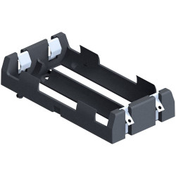 Keystone 1047 Battery Holder 2x18650 Solder Lug 77x40x15mm Robust