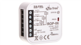 Radiowy Odbiornik Dopuszkowy 3-Kanałowy Zasilanie 10-24 Vdc Rop-06 Exf10000092