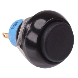 IPP3SAD2 Black Momentary 12mm Push Button Switch Flat Actuator SPST IP67 APEM