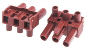 Złącze Wtykowe Do Druku Brązowy 3-Żyłowe, Wkręcane, 400 V Montaż Na Kablu