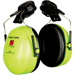 3M Peltor H520P3EV Optime II Yellow Over-the-Head Earmuffs