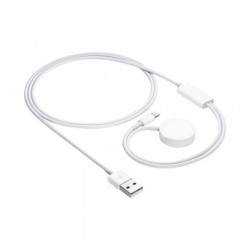 Kabel do ładowania Apple Watch Ultra 2 / Series 9/8/7/6/5/4/3/2/1 Akyga AK-SW-43 złącze Lightning 1m