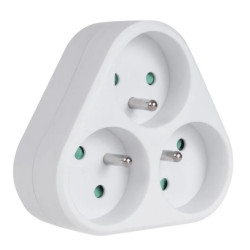 Gniazdko prądowe potrójne z uziemieniem Maclean Energy MCE2143x16A MCE214