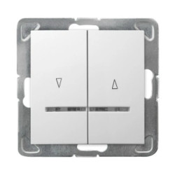 IMPRESJA Łącznik żaluzjowy z podświetleniem /z blokadą mechaniczną/ biały ŁP-7YBS/m/00