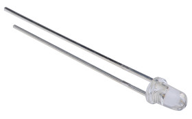 Dioda UV LED, 2-pinowa, Przewlekany, dł. fali: 405nm, kąt: 15°