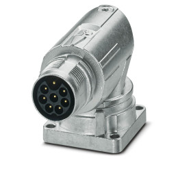 Złącze wielostykowe przemysłowe 8-pinowe M17 Montaż przedni Wtyczka Phoenix Contact