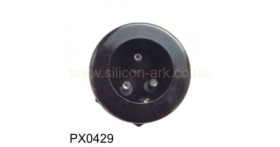 PX0429 male 250V 3A compact power panel connector - Bulgin