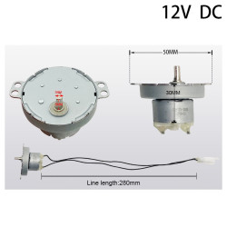 Silnik do inkubatora inkubator 12V DC 2,5 obr/min