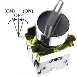 Przełącznik piórowy chwilowy obr. ( NO+ NO; 1-0-2]