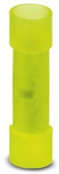 Butt connectorwith insulation, 4.0-6.0 mm², AWG 12 to 10, yellow, 27.5 mm, 3240063