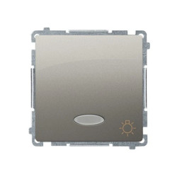 Simon Basic Przycisk /światło/ z podświetleniem, szybkozłącza, satynowy BMS1L.01/29