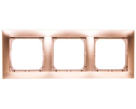 IMPRESJA Ramka potrójna złoty metalik R-3Y/28