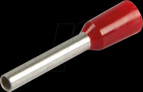 470310 Aderendhülsen, Ø 1,0 mm², 16 mm, rot, 100er-Pack