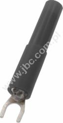 ADA 3032-SW Widełki kabl., rozw.4,2mm, z gn.4mm, czarny, ELECTRO-PJP, ADA3032SW