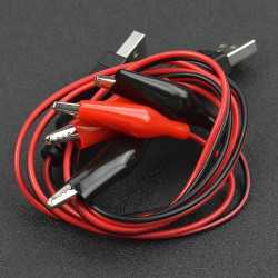 USB to Crocodile Clip Cable (2-pack)