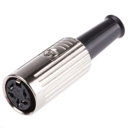 Gniazdo Din 5 -pinowe Żeński Montaż na kablu 100 V AC