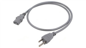 Kabel: 3X0,75Mm2, Iec C13 Żeński,Nema 5-15 (B) Wtyk, 1M Lt-832+501 Vctf...