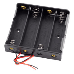 Koszyk na akumulatory 4x 18650 Płaski