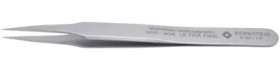 SMD tweezers, uninsulated, antimagnetic, stainless steel, 120 mm, 5-051-UF