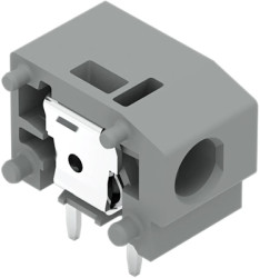 PCB terminal, 1 pole, pitch 7.5 mm, AWG 20-14, 24 A, push-in, gray, 235-501/333-000