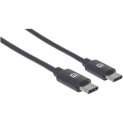 Manhattan 354875 USB cable 2.0 USB-C plug 2 m Black