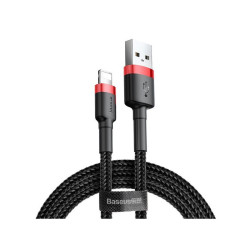 Kabel USB/Lightning BASEUS 0,5m Apple iPhone, Czarno-czerwony